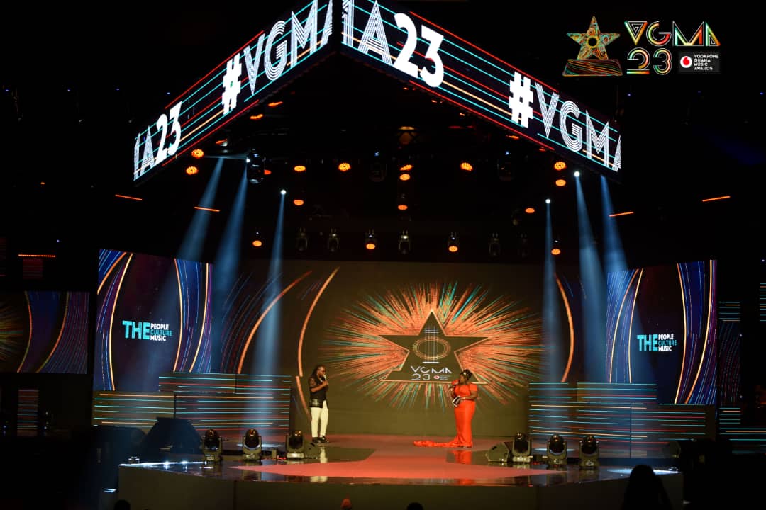 Rapper Edem and AJ Sarpong hosted the Industry Awards Night